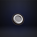 Centering Ring with Fine Filter, DN 40 ISO-KF, Viton O-Ring
