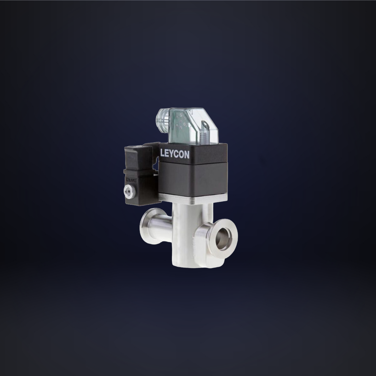 DN 25 ISO-KF, Right Angle Valve Electro Pneumatic