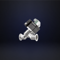 DN 25 ISO-KF Straight Through Valve Electro Pneumatic