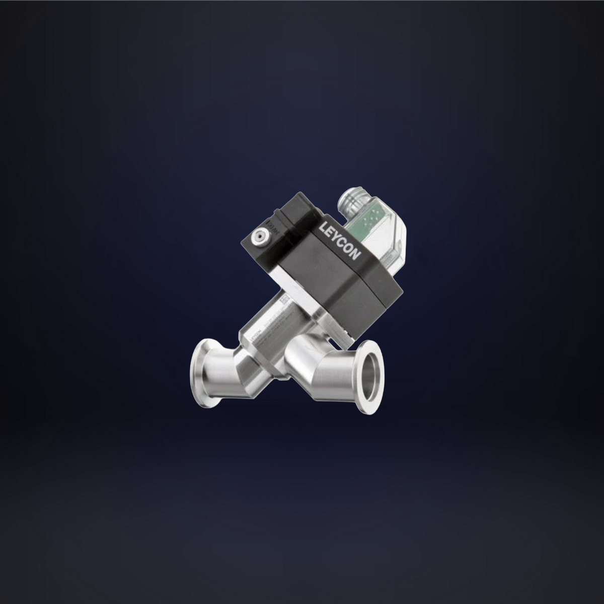 DN 25 ISO-KF Straight Through Valve Electro Pneumatic