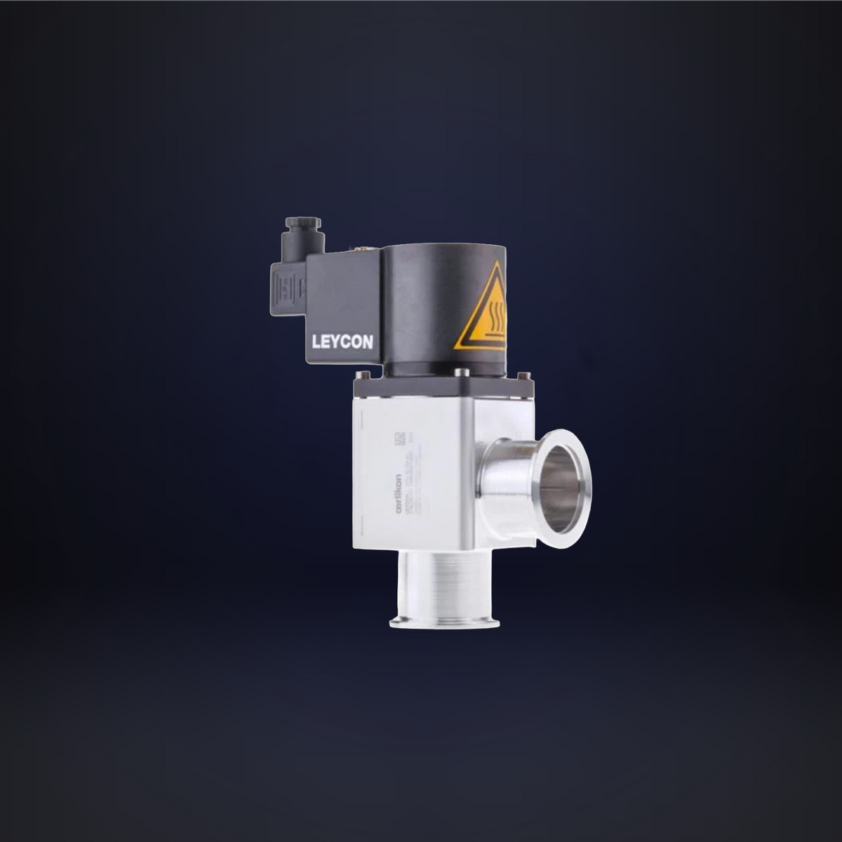 DN 40 ISO-KF Right Angle Valve Electromagnetic