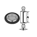 Baffle with Centering Ring, DN 25 ISO-KF, Viton O-Ring