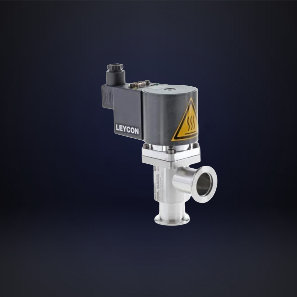 DN 40 ISO-KF Right Angle Valve Electromagnetic